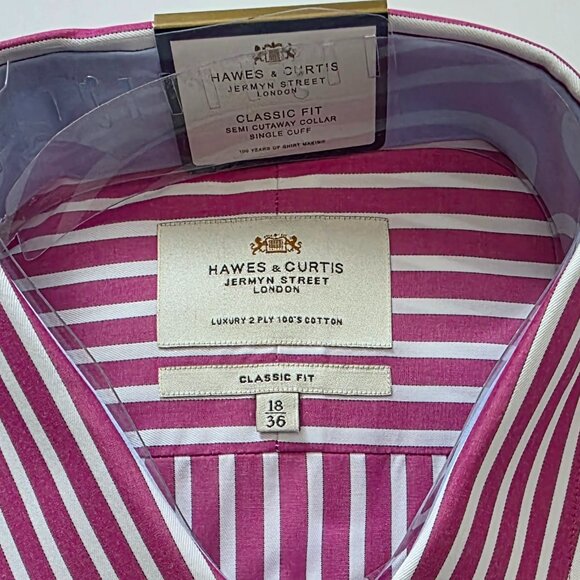 Hawes & Curtis Ludlow Wkender (Fuschia & White) 18/36 (NWT) - Picture 3 of 3